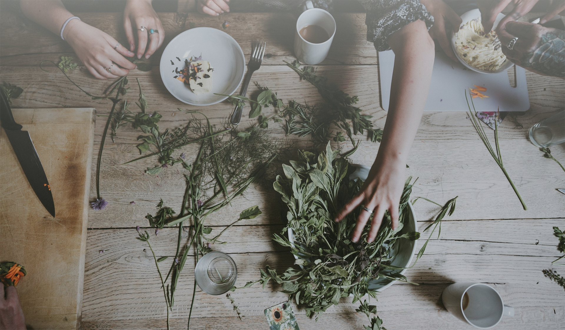 Préparation tisanes et infusions naturelles en Auvergne par Armelle, du Camphrier